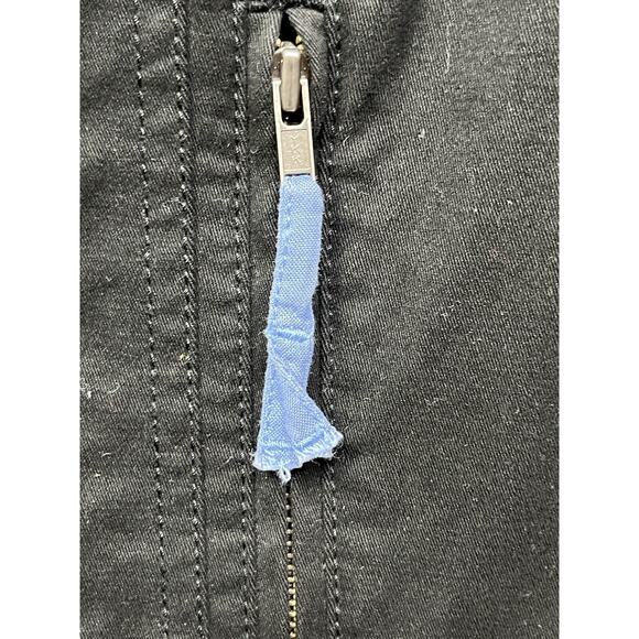 Sigrid Olsen Jacket Women's Size 10 Black trucker with contrasting cuffs pockets - Picture 5 of 7